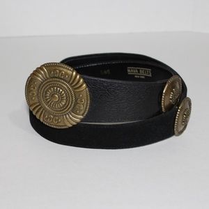 Boho Style Circle Nava Belt Faux Suede & Leather